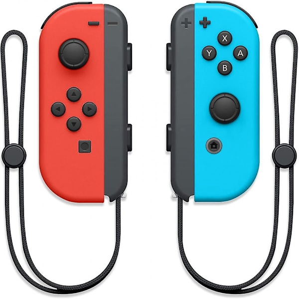 Peli-ohjain (v/o) Nintendo Switch -ohjaimelle - Neonpunainen/neon sininen langaton peli-Joypad