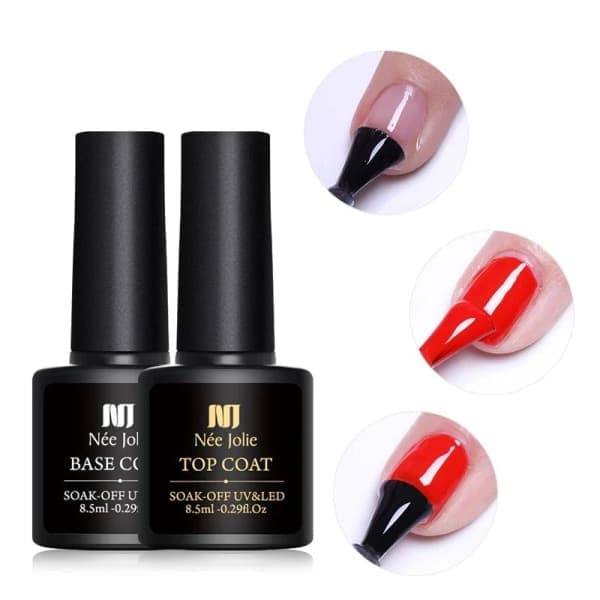 UV base coat and top coat for nails - 8.5 ml transparent