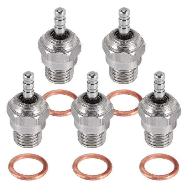 5 stk. N3 Gløderør Nitro Truck Hot Spark Motordele Tilbehør Erstatning OS RC Modelbil 70117 Silver