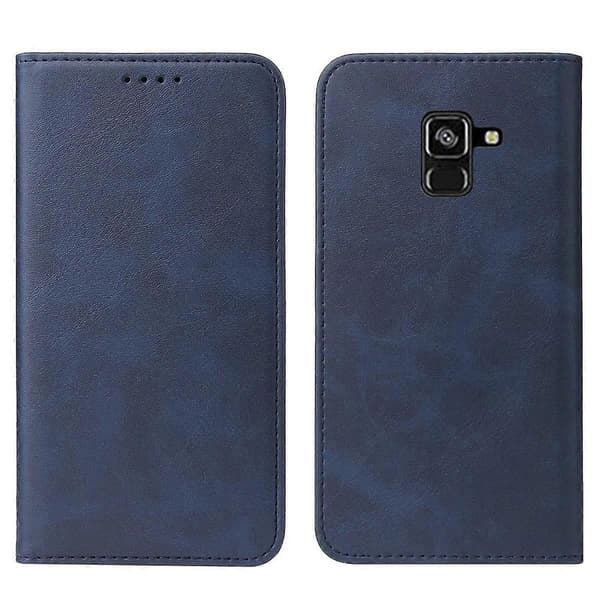 Magnetiskt läderfodral för Samsung Galaxy Feel 2 Blue