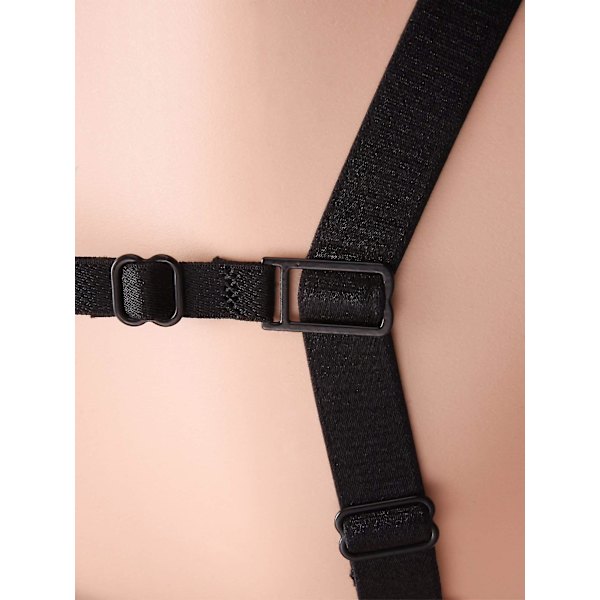 6 stk BH-stropclips Elastisk skridsikker stropholder, sort, beige, hvid