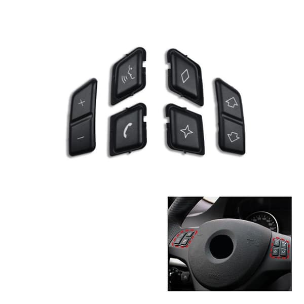 Rattknappskydd Kontroll Meny Omkopplare Volym för X1 E84 3-serie E90 E9 Black