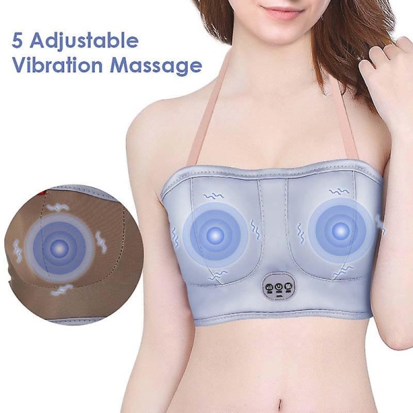3-nivå justerbar elektrisk bröstmassager Bröstförstoringsmassage-bh USB bröstförstoring Uppvärmd bröstmassagestimulator Multicolor B