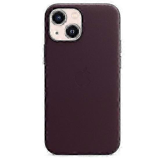 Læder Telefon Cover Til Iphone 13 Mini Læder Cover Med Magsafe Dark Cherry