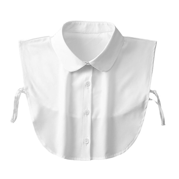Hvid Skjorte Bomuldsstof Falsk Krave Faux Skjortekrave Falske Kraver Damer Falsk Krave Bær Sweater Falsk Skjortekrave White 28X34X0.2CM