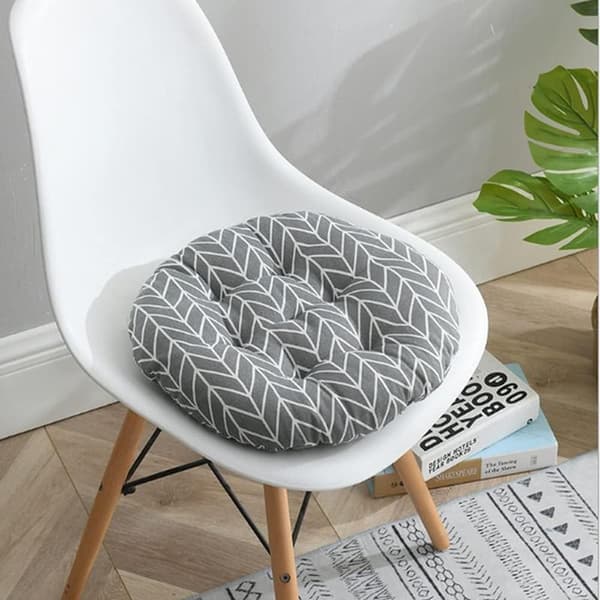 Runda Stolsdynor, Set med 2 Sittdynor för Inomhus/Utomhus