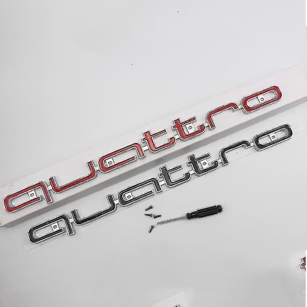 Cool Quattro Logobadge Emblem Bilsticker Frontgrill Nedre Trim Til Aud-i A6 A7