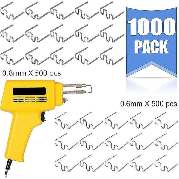 Plastic Welder Repair Corrugated Staples. 1000 Pieces. Welding Tool Kit