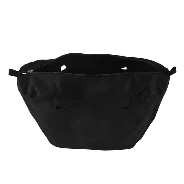 Vanntett solid lerretinnsats innerfôr innsats glidelåslomme for Obag O Bag Håndveske Svart Black 39*12*31Cm