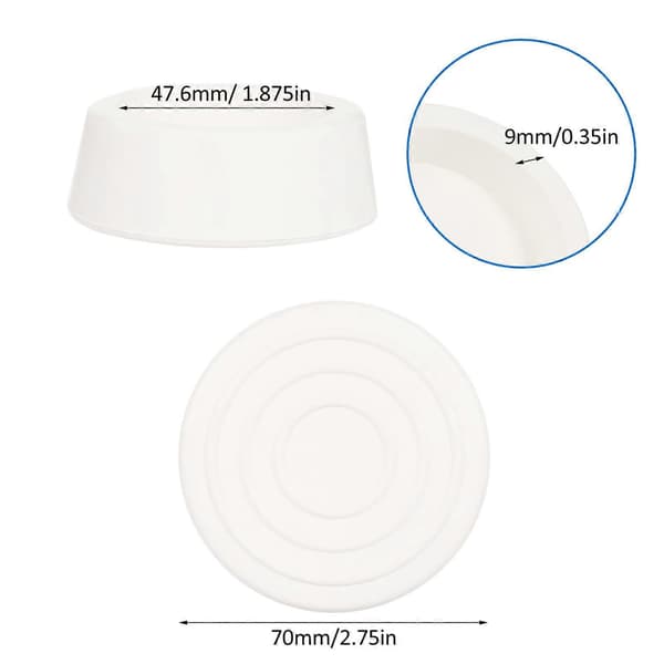 2-pack Poolstegsskydd för Utomhuspool, Poolsteg Gummiändstycken Passar 1.9in Standard Poolstegsrör