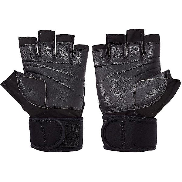 Schiek Sports 530 Platinum Series Vægtløftningshandsker - Sort/Grå XS