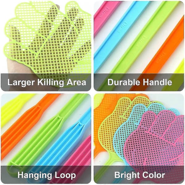 Flugsmälla - Roliga Handformade Flugsmällor - Hållbara - Färgglada, 6-pack