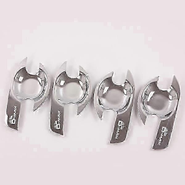 Auton ovenkahvan kuppisuojat D-MAX 2012-2018 - ABS-kromi 4 kpl/setti Silver