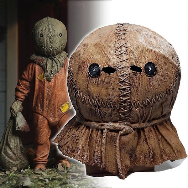 Film Trick 'r Treat Mask Cosplay Kostym Vuxen Unisex Demon Läskiga Masker Halloween Tillbehör Rekvisita