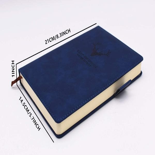 Premium A5 Notesbog - 21x14,5 cm - 360 Sider - Høj kvalitet Papir[JUN] Blue