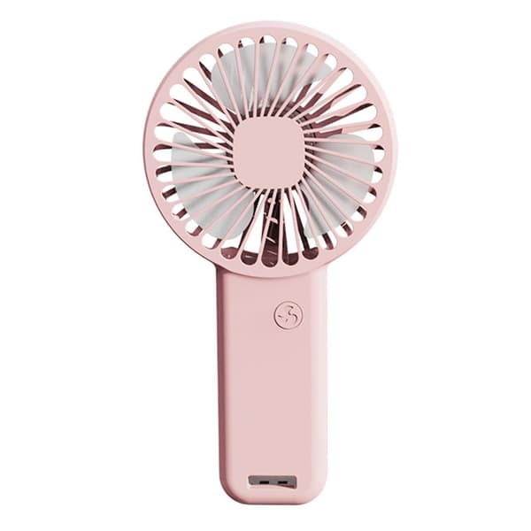 Mini Håndholdt Ventilator Bærbar USB Genopladelig Køleventilator til Indendørs Udendørs Rosa
