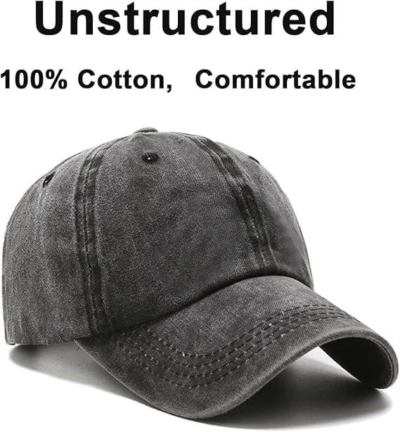 Baseball Cap Golf Dad Hat Justerbar Original Klassisk Lav Profil Bomull Hat Ukonstruert Vanlig Cap Menn Kvinner