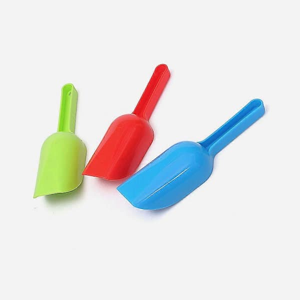 4 st Barnspadar Leksaker Plastspadar Leksaker Platta Huvuden Sandspadar Leksaker för Barn