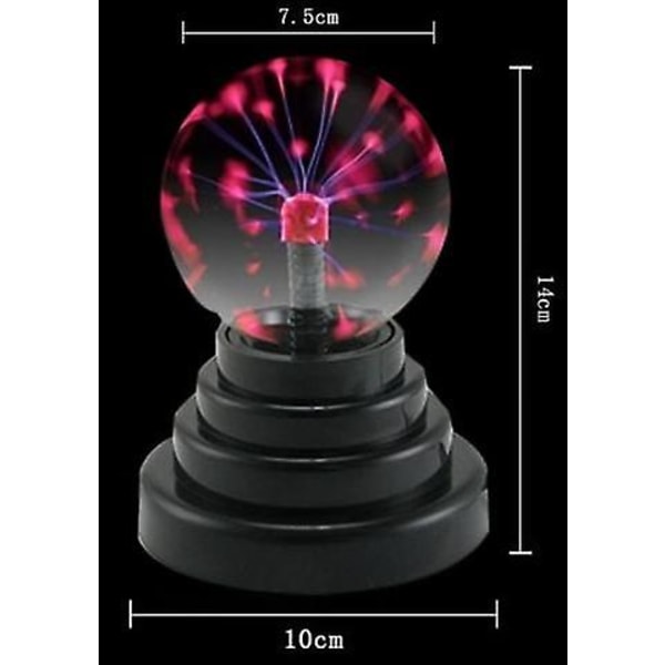 Usb Plasma Kugle Elektrisk Magisk Plasma Statiske Kugler Lava Lamper Lys Berøring Følsom Usb Batteri