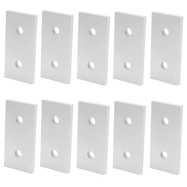 10 stk. Forbindelsesplate Aluminium Flat Forbindelsesforsterkning Vertikal Forbindelsesverktøy 4040‑2 Hull
