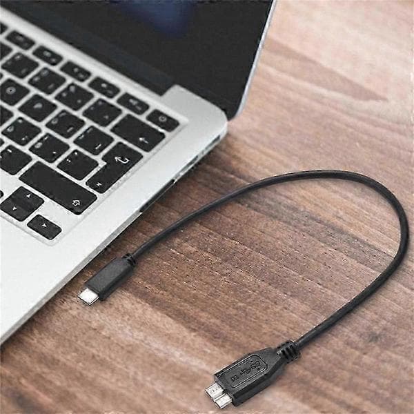 USB C til Micro USB 3.0 datakabel til tablet- og telefonforbindelse black