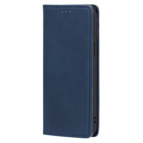 For Honor X7a 5G Calf Texture Phone case Magnetisk Autoabsorberad Plånbok Läderställ Fodral-Blå Blue, Blue Style B Honor X7a 5G