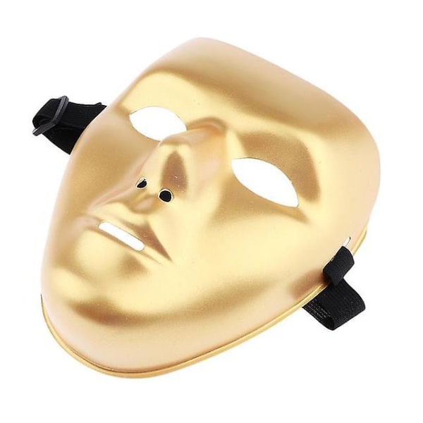 Phantom Mask White Face Jabbawockeez Mask Costume Halloween Party Favor Mask Gold