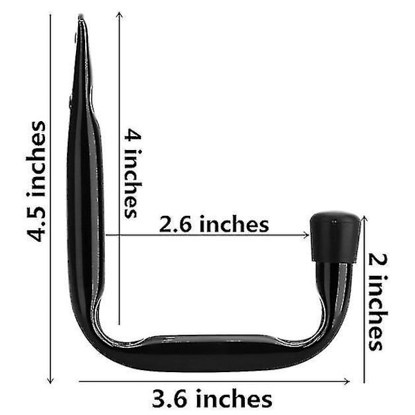 6-pack kraftiga J-formade väggkrokar för garageförvaring 12 mm