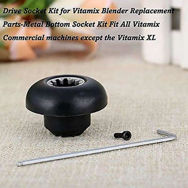 Utskiftingssett for drivsokkel for Vitamix blendere Reservedeler med skiftenøkkel Drivesokkelsett for Vitamix