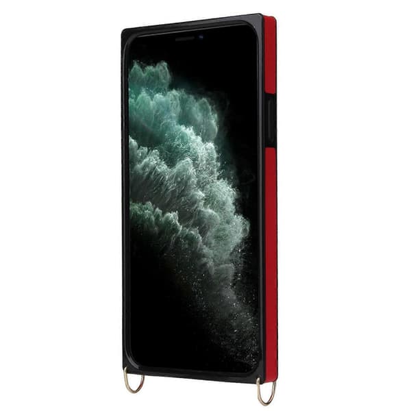Kryssbånd Støtsikker Beskyttelsesdeksel til iPhone 14 Plus Red