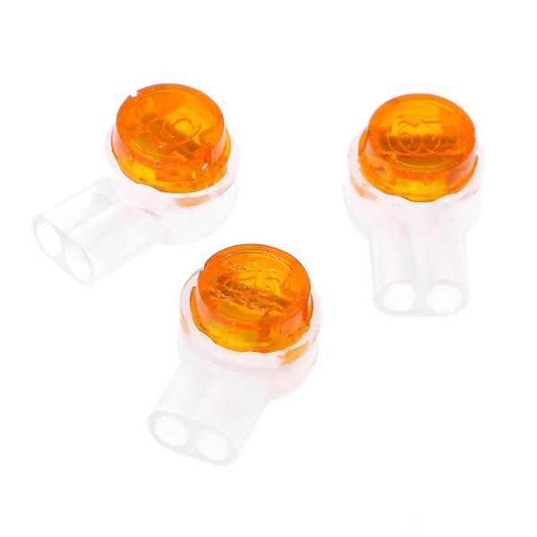 100 stk Uy2 K2-kontakt Fettfylling Butt Wire Line Terminal Connector Orange