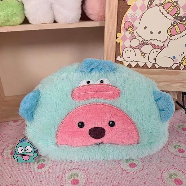 Söt Kawaii plysch blixtlås pennfodral, används för kontor
