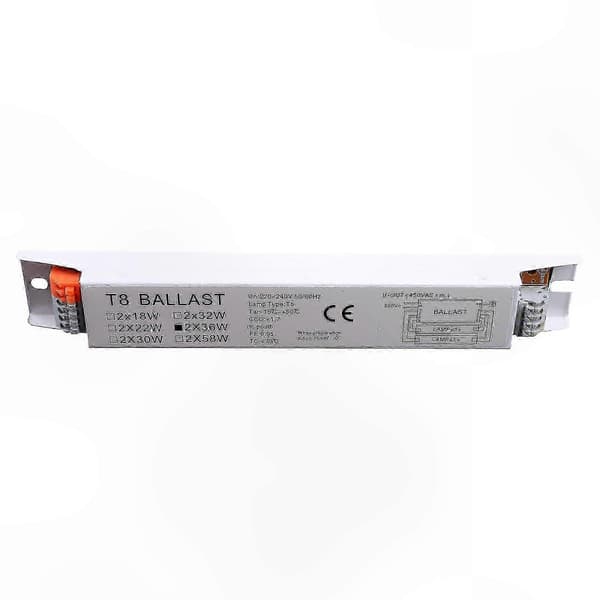 Enkelt T8 36W elektronisk forkobling for bakteriedrepende og lysrør 2*36W
