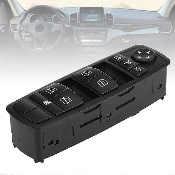 Førerside Power Master Rudekontakt til -Benz ML350 Master 2006-2011 A2518300290, Power Window Master Control Switch, Sort