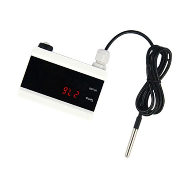 WiFi Temperatursensor Tuya Termometer Detektor Digital Display Hjem Smart Life App Alarm Fryser Vann Alarm EU Plugg As Shown