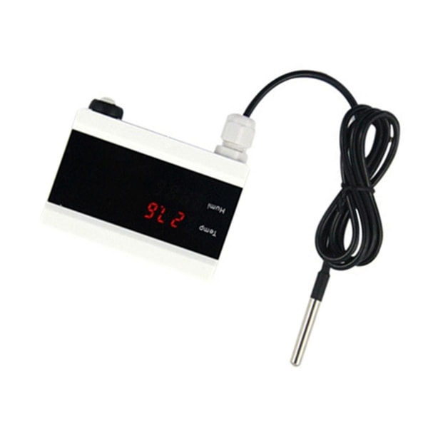 WiFi-temperatursensor Tuya termometerdetektor digital display hemapp smart life app-varning frysvattenlarm EU-kontakt As Shown