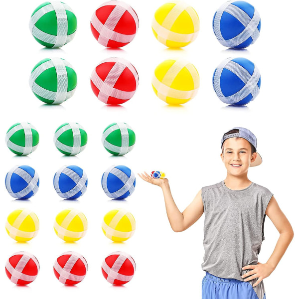 Pakke med 20 Børne Dartpile Erstaz Bolde Velcro Bold Kaste Spil Disc Udskiftningsbolde