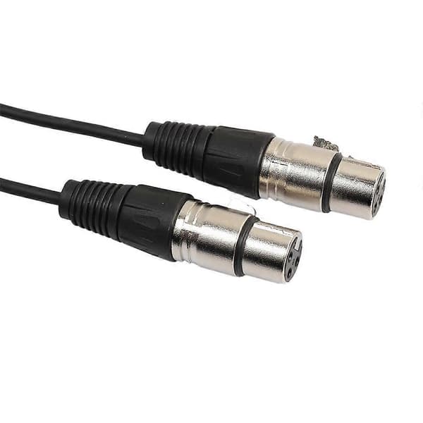 Y-splitter lyd XRL-kabel, 3-pinners XRL lyd hann til 2 doble hunn-ledninger 0,3 m
