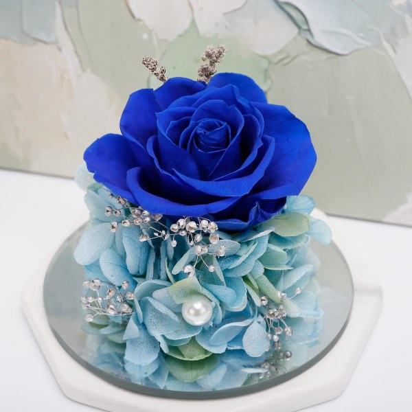 Bevart rosegave, gaver av engelfigurer Blue