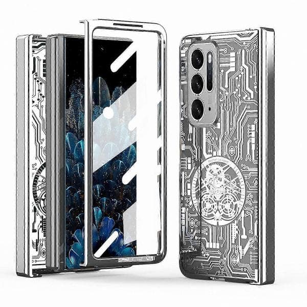 Galvaniseringsetui kompatibelt med foldbare smartphones Silver