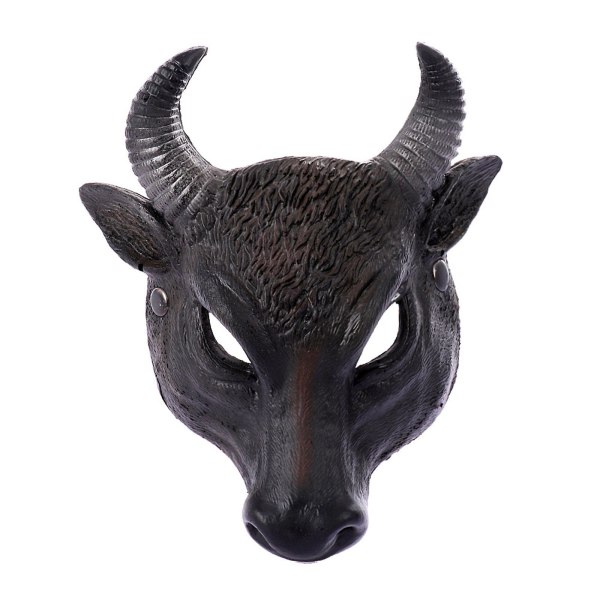 Easter Carnival Party Half Face Foam 3d Realistic Bull Head Mask