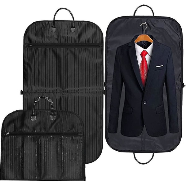 Suit Cover Bæretaske, Foldover åndbart Garment Cover Rejsetaske med bæregave