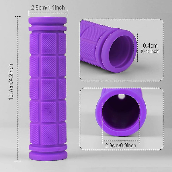 Ergonomisk sykkelhåndtak 2 par sklisikkert mykt gummi