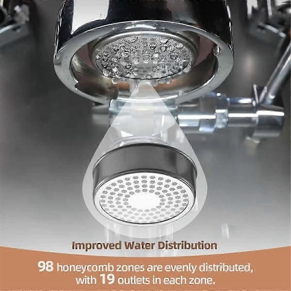 Dusjskjermerstatning kompatibel med E61 espressogruppehode kaffemaskin, kaffemaskin kokende hode filter dusjfilter Silver