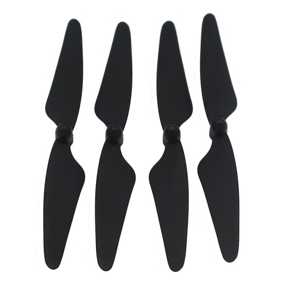 4 stk kompatible Hubsan H501s X4 Rc Quadcopter propellerblade, sort Black