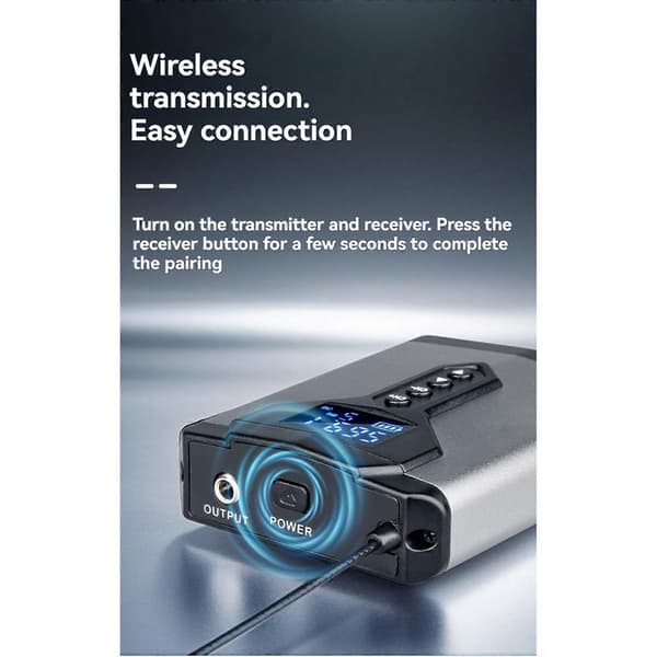 Trådløst in-ear monitorsystem Bærbart og oppladbart sender og mottaker for sceneopptreden B One to two