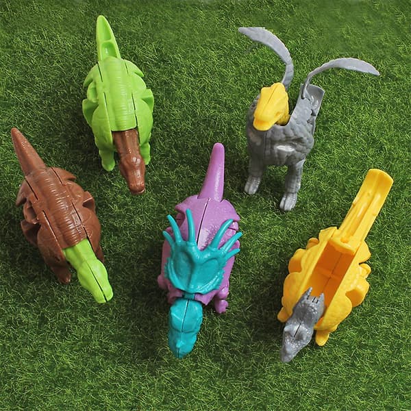 Deformerbare Dino Figurer Skrivebordsdekorasjon Dinosaur Egg Mikser