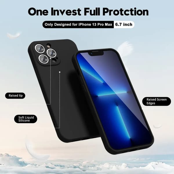 iPhone 13 Pro Max mattamusta kuori - lisäkameran suoja iPhone 13 Pro Max