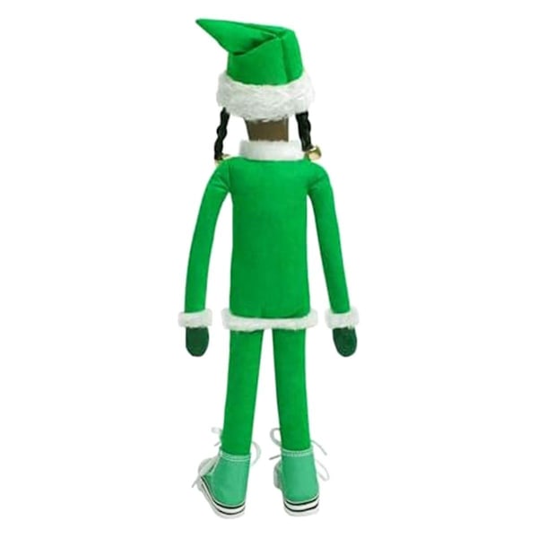 Jule Elf Dukke Dekorasjoner, Håndlaget Hip Hop Elf Figur Hjemmefest Juledekorasjoner Ornamenter