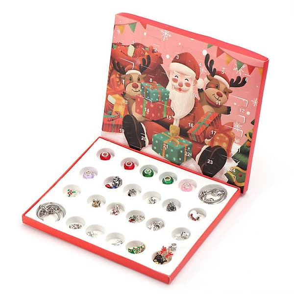 DIY Armbånds Blind Box Kalender Armbåndsvedhæng Jule Nedtælling Blind Box